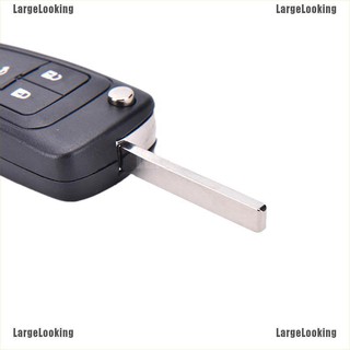 LargeLooking labio plegable 3 botones Flip llave remota Shell caso cubierta Fob para Chevrolet Cruze (3)