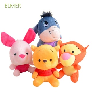 Elmer regalo de cumpleaños muñecas de peluche 12-18cm Tigger Winnie the Pooh oso peluche lindo Ddonker llavero de dibujos animados cerdo peluche juguetes