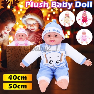 Muñeca de bebé recién nacido de 50 cm/40 cm con ropa de vinilo y muñeca de peluche para niños, juguete de navidad Prenatal
