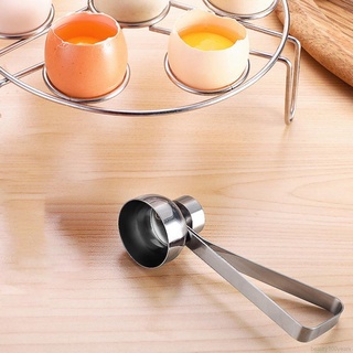 304 acero inoxidable pequeñas herramientas de una sola capa multiusos huevo vaporizador/huevo cáscara abridor