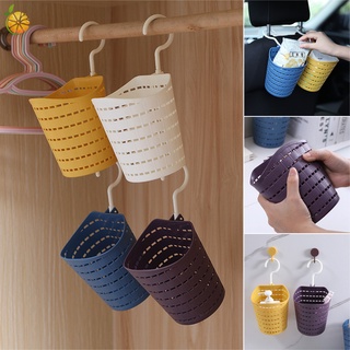 cesta de almacenamiento de huecos de plástico con gancho único sundries organizador estante colgante de pared para baño cocina (1)