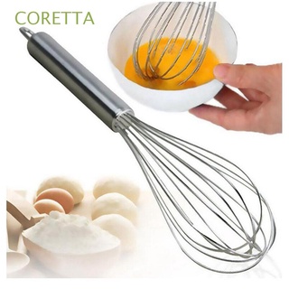 coretta pastel huevo agitación gadgets cocina herramientas de cocina batidor de huevos café leche mezclador portátil de acero inoxidable batidor de mango mezclador