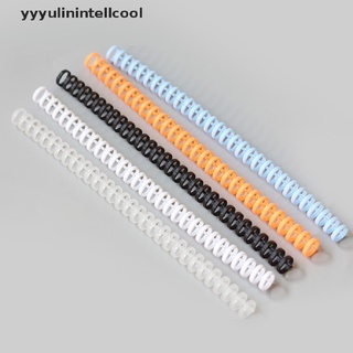 [yyyyulinintellcool] 5 piezas de 30 agujeros de plástico de hoja suelta anillo de unión de resorte espiral anillos suministros de oficina caliente