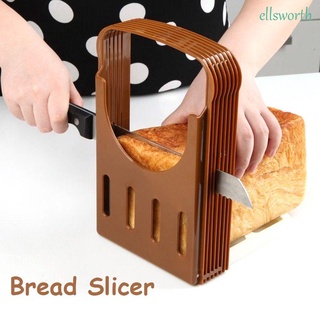 Ellsworth cortador de pan plegable práctico accesorios de cocina tostadas rebanador de corte estante de corte de plástico pan pan herramienta de hornear