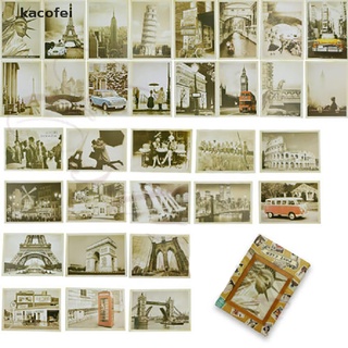 [kacofei] 32 tarjetas postales de viaje vintage paisaje construcción foto póster tarjetas postales