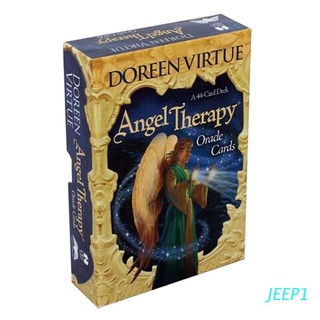 jeep angel terapia oracle tarjetas 44 cartas deck tarot completo inglés familia juego de mesa adivinación destino tarjetas