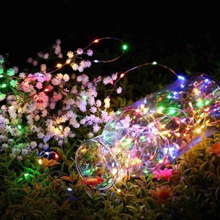Luces LED de alambre de cobre cadena de luces de navidad y año nuevo parpadeantes luces de hadas alimentadas por batería luces LED pequeñas caja blanca de alambre de cobre luces