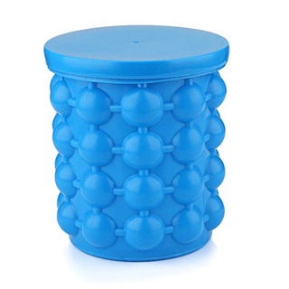 Xhs cubeta De silicón/cucharón De hielo/almacenamiento De Cubos De hielo De silicona Azul Conveniente 5.. 24 (1)