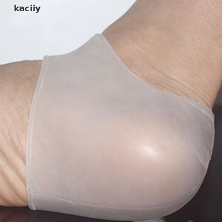 kaciiy 2pcs nuevo silicona hidratante gel talón calcetines agrietados pie cuidado de la piel protector cl