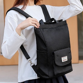 apirily impermeable elegante portátil mochila mujeres coreano moda poliéster universidad mochila mujer negro medio (5)