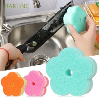 barling herramienta de limpieza de platos esponja de cocina forma redonda de fregar almohadillas vajilla esponja cepillo de color aleatorio lavar platos esponja flor
