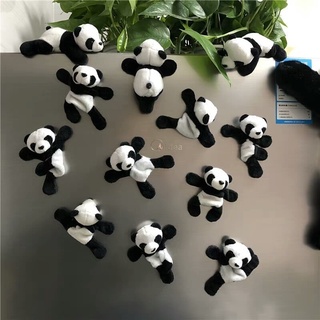 1Pcs 9 * 7 Cm Lindo Suave Panda De Felpa Imán Nevera Refrigerador Pegatina Recuerdo Decoración