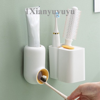 Xyy - soporte eléctrico para cepillo de dientes, pared, autoadhesivo, para familias, soporte para montaje en la pared, ganchos de almacenamiento, accesorios de baño|Cepillo de dientes &amp; Soportes de pasta de dientes