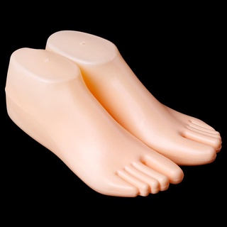 [kacofei] 1 par de pies femeninos maniquí modelo para pie tanga estilo sandalia zapato calcetín pantalla