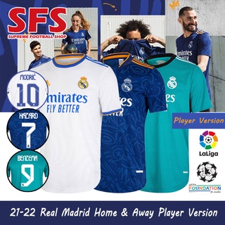 [sfs] camiseta de fútbol 21-22 versión del real madrid en casa s-2xl