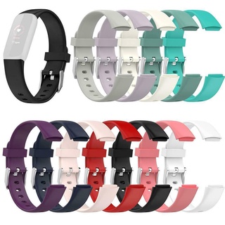 12 colores 102/132 MM suave reloj deportivo correas de muñeca bucle para Fitbit Luxe pulsera de reemplazo