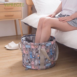 VIPREGEE Outdoor Foot Bath Bucket Travel Portable Foot Soaking Bag Laundry Bag Water Basin Washtub Camping Foldable