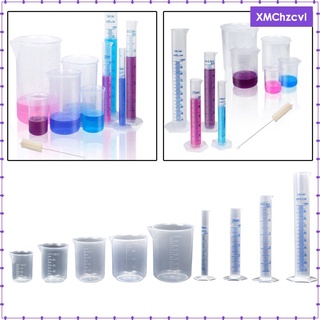 juego de cilindros y vasos de laboratorio 10ml tubos de laboratorio para investigación en el hogar artículos de ciencia