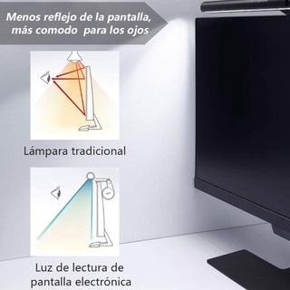 Lámpara De Escritorio Para Ordenador Portátil 3 Colores Escalera Atenuación Colgante Mesa Para Monitor LED Pantalla De Lectura (7)