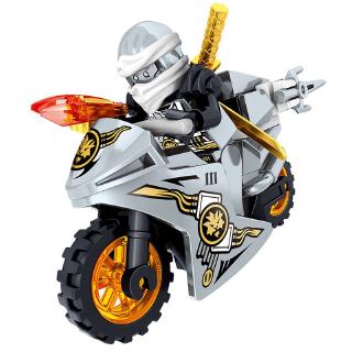 8pcs/set Lego Toys Ninja Go Minifigures With Motocycle blocking Kids Gift (5)
