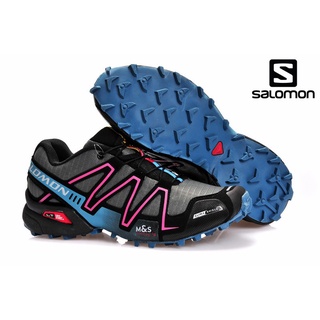 Salomon Hiking Shoes Ready Stock Salomon Salomon Speedcross 1 Outdoor Professional Hiking Sport Shoes Mens Shoes Gradient Blue Black