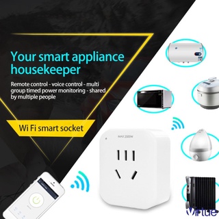 Smart socket mobile phone remote wireless wifi timer switch home smart remote control socket 10A ◥+
