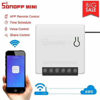 !!! interruptor inteligente sonoff mini wifi con control para alexa/google (2)
