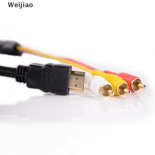 Weijiao HDMI macho a 3 RCA Video Audio AV m Cable adaptador para 1080P HDTV MY