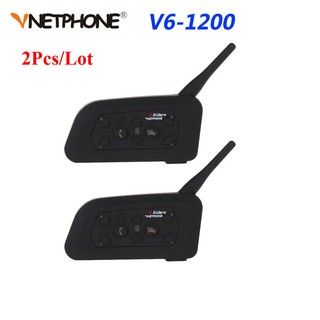 Vnetphone V6 intercomunicador V6-1200M motocicleta Bluetooth casco intercomunicador para Moto Riders sistema de conversación auriculares Interphone (1)