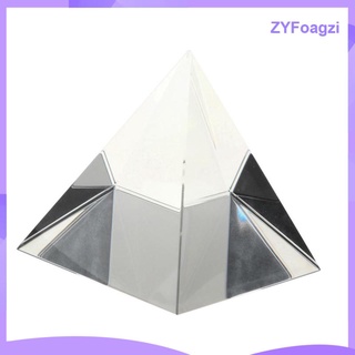 50mm K9 Artificial Cristal Pirámide Prisma Decoración Del Hogar Adorno Ciencia (6)