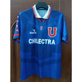 Club Universidad de Chile 1996 Retro Home Blue Football Jersey La U Marcelo Salas # 11 (1)