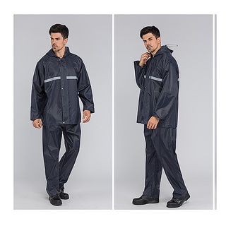 【ready stock】Motorcycle Adult Raincoat Waterproof Rain Gear Suit Men's Outdoor Raincoat Trousers Suit Rai