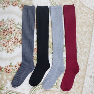 geiefu calcetines antideslizantes de algodón cálido sobre la rodilla calcetines para invierno