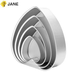 Jane Bandeja De pastel con fondo removible en forma De corazón Para decoración del hogar/boda/cocina/cumpleaños