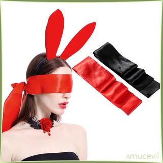 Soft Satin Eye Mask Blindfold Fancy Role Play Costumes Prop