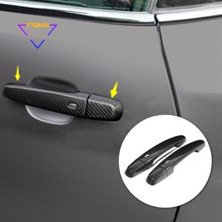 4 piezas de fibra de carbono lateral manija de puerta cubierta ajuste para chevrolet camaro 2017-2018 accesorios de coche