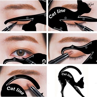 [mytr mtools] 1 par de guías delineador de ojos fácil herramienta de maquillaje rápido delineador de ojos plantillas plantillas