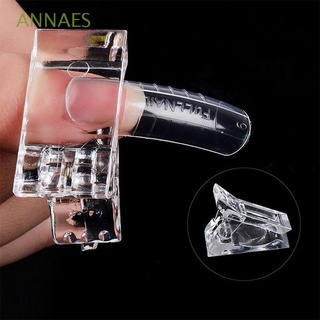 ANNAES Practical Nail Tips Extension Glue Clip Fashion Nail Art False Nails Fixed Clip Women Manicure Tool Health & Beauty Crystal UV Gel Builder Tools/Multicolor