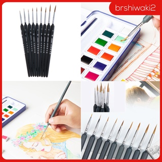 Set De brochas De Pintura brshiwaki2 con detalles finos Para Modelos Miniaturas/Lettering/Pintura Facial (1)