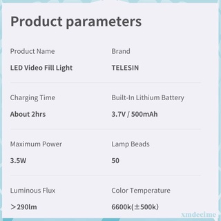 Luz LED Vlog Regulable A Todo Color Portátil Para Uso Profesional Y Doméstico