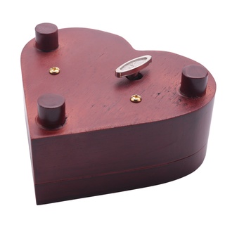 Caja Musical de madera Vintage en forma de corazón creativa caja Musical para navidad/cumpleaños/Valentine'S Day-Castle in the Sky (3)