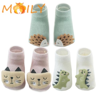 MOILY Soft Newborn Socks Accessories Anti Slip Floor Cotton Baby Socks New Infant Autumn Winter 6-12 month Cartoon Animal