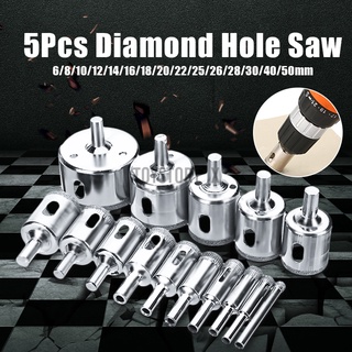 15pcs/set Diamond Cutter Hole Saw Drill Bit Tool 6-50mm For Tile Ceramic Glass (1)