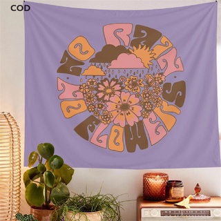 [COD] Flower Mandala Tapestry Wall Hanging Purple Hippie Bohemian Tapestries Colorful HOT
