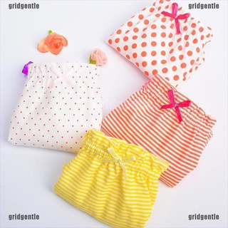 [Gentle] 3 piezas/lote bebé ropa interior de algodón bragas niñas lindo calzoncillos verano pantalones cortos (4)
