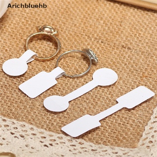 (arichbluehb) 100 unids/bolsa adhesivo en blanco pegatina anillo collar joyería mostrar precio etiqueta etiquetas en venta