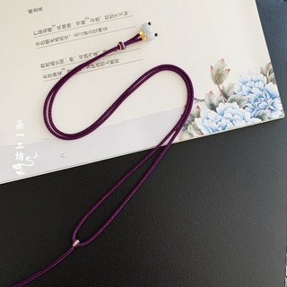 original collar tejido a mano colgante cordón femenino ajustable2mmpendant jade esmeralda simple nueva joyería accesorio cuerda (7)