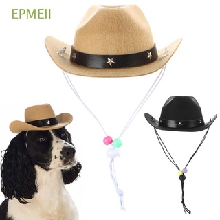 epmeii al aire libre mascota perro sombrero ajustable vaquero sombreros perros gato gorras foto prop accesorios para mascotas verano divertido perros gatos headwear/multicolor