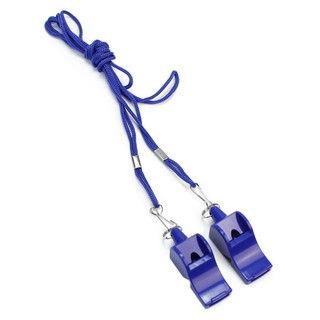 silbato de entrenamiento deportivo de fútbol con cordón de plástico azul 2 piezas (6)