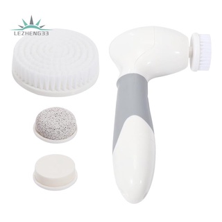 cepillo exfoliante para cuerpo - baño spa masajeador kit con 4 accesorios eléctrico giratorio ducha espalda fregador inalámbrico e impermeable